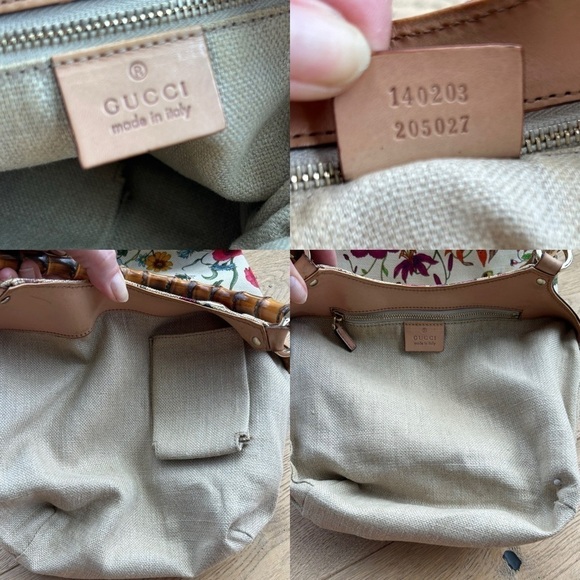 🥳SOLD🥳Gucci🌺Bamboo Floral Bag - Picture 8 of 11